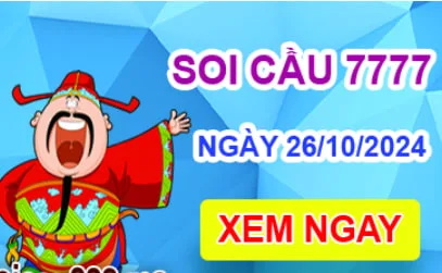 Soi cầu 7777 ngày 26-10-2024 – Cầu lô tứ quý 7777 hôm nay