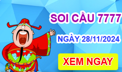 Soi cầu 7777 ngày 28-11-2024 – Cầu lô tứ quý 7777 hôm nay