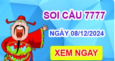 Soi cầu 7777 ngày 08 -12-2024 – Cầu lô tứ quý 7777 hôm nay