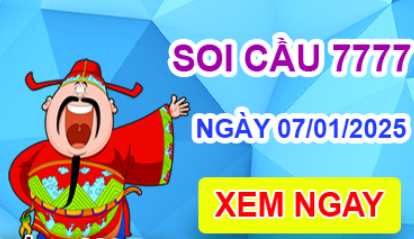 Soi cầu 7777 ngày 07-01-2025 – Cầu lô tứ quý 7777 hôm nay