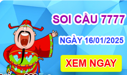 Soi cầu 7777 ngày 16-01-2025 – Cầu lô tứ quý 7777 hôm nay