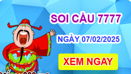 Soi cầu 7777 ngày 07-02-2025 – Cầu lô tứ quý 7777 hôm nay