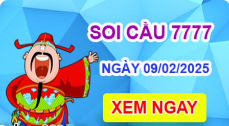 Soi cầu 7777 ngày 09-02-2025 – Cầu lô tứ quý 7777 hôm nay